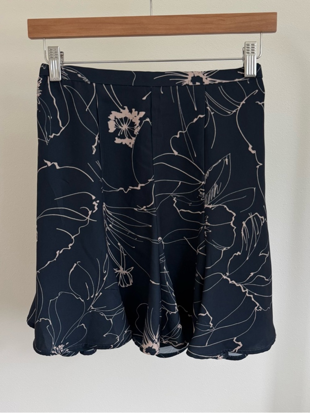 KEEPSAKE the Label Navy and Cream Floral Trim Top